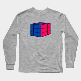 Rubiks Cube Pride Flag Bisexual Long Sleeve T-Shirt